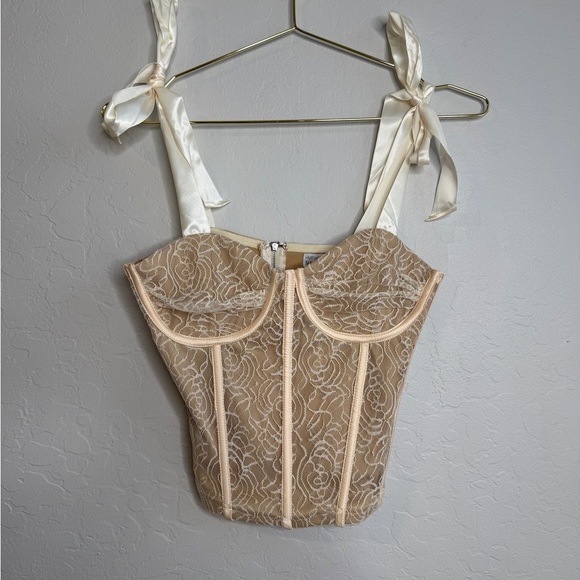 WEST OF MELROSE Womens Lace Corset Top - Picture 6 of 8